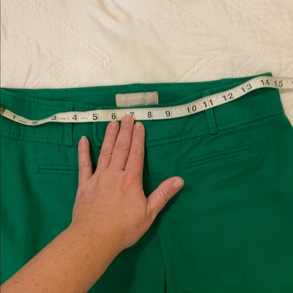 Banana Republic Martin fit green flare pants sz 0 - Picture 4 of 6